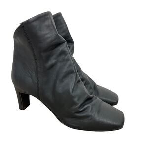 Free People Cybill Heel Boots Black Women Size 39 US 8.5